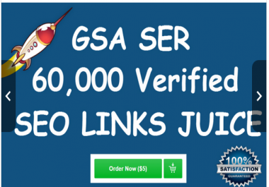 CREATE 60,000 verified gsa ser live backlinks for seo rankings