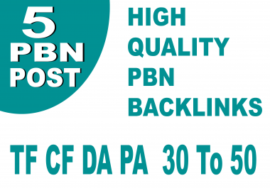 Da PA 30 Plus 5 Permanent Homepage Pbn Backinks For Fast Ranking