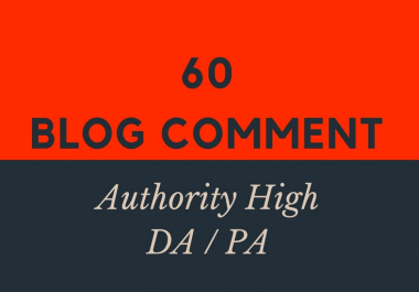 create 60 high da dofollow blog comments backlinks