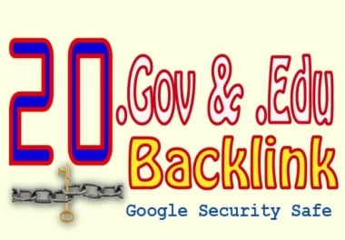 Special Offer Create 20 Edu/Gov High Quality Authority Backlinks