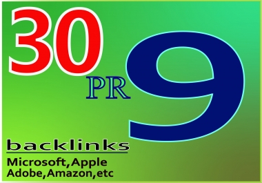 High Quality google friendly 30 backlinks DA-80+