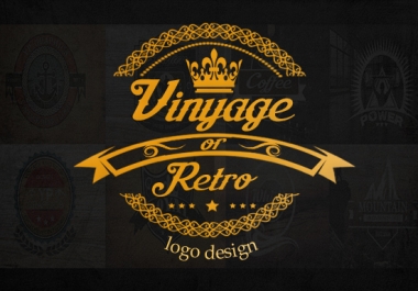 Design Vintage And Retro Logo