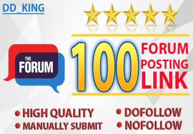 Forum Posting Niche Forum Link Building Backlinks SEO Service F