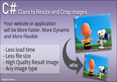 Resize and crop images - high end quality C Sharp Class