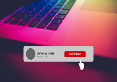 Design Mind Blowing Sub Button and Bell Icon Outro Animation For Channel