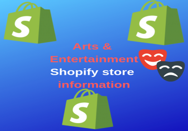 11000+ Shopify Arts and Entertainment Leads
