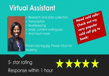 be your virtual assistant for any task