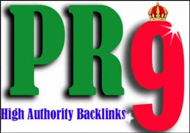 PR-9 High Authority 20 permanent Seo backlinks