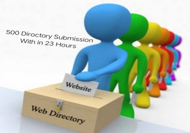 500 Directory Submission With in 23 Hours
