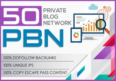 Do 50 high metrics Powerful Homepage PBN links contextual backlinks