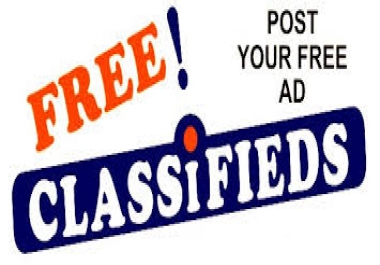 Classified Ad Posting 1000 Cities Worldwide 2 day service