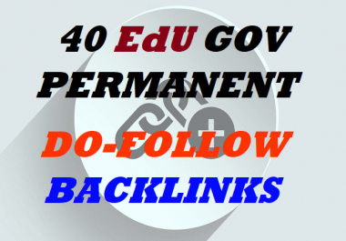 40EDU GOV SEO Backlinks for your websites