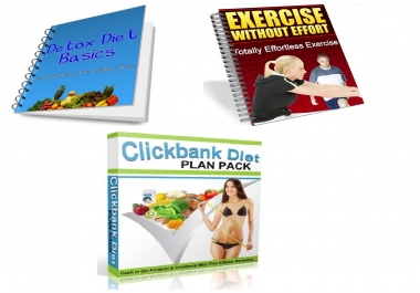 New Clickbank Diet Plans Pack all included to start it