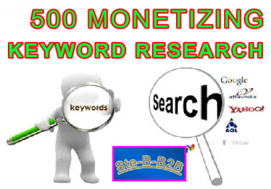 Research 500 Profitable SEO Keywords