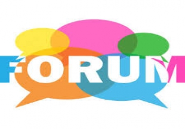 I Offer unique High Quality 25 forum posting