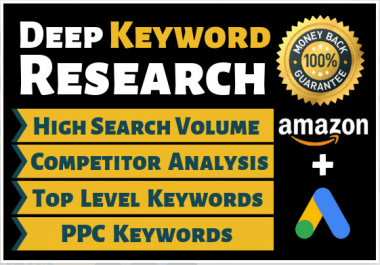 Do SEO Keyword Research,  Competitor Analyse And Backlinks