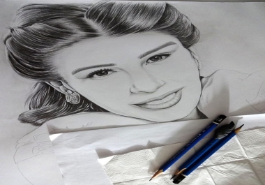 Hand Draw A Realistic Pencil Drawing Or Portrait limited edition