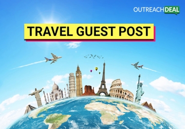 Guest post and Link Building on travel site with 30+ DA