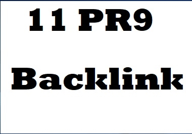 11 Pr9 Seo Backlink for your websites