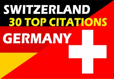 Do Best 30 Local Citation for Switzerland and Germany