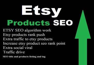 Etsy product SEO optimize and marketing