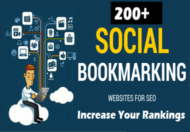 Your Site Will Be Added to 200+ SEO Social Bookmarks High Quality Backlinks,  RSS and Ping
