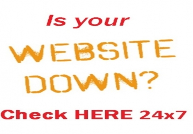 monitor your website if is having problems