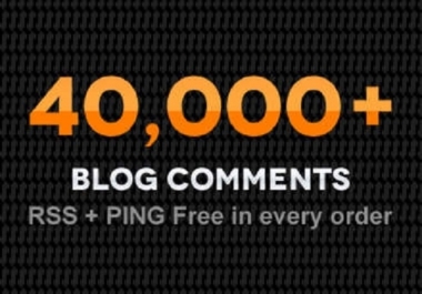 provide 40,000 Blog comments to your website