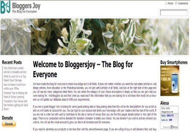 I can write an article or webpage